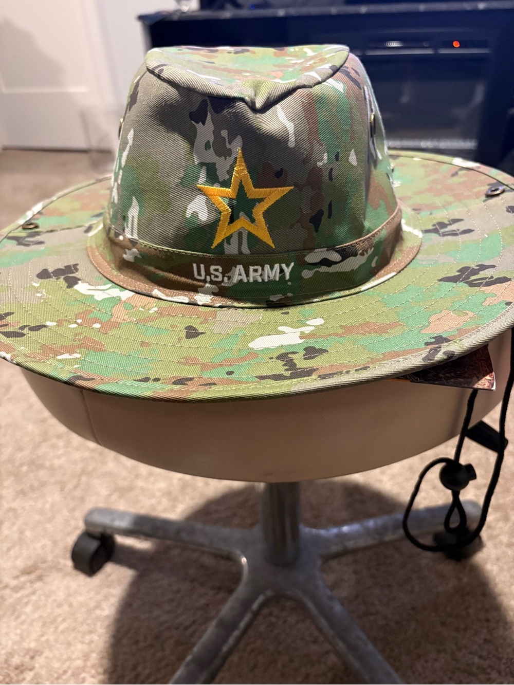 U.S. Army Multicam Boonie Hat with Yellow Star Patch